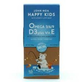 John Noa Happy Kids Omega 3/6/9 D3 Plus Vit. E, Παιδικό Συμπλήρωμα διατροφής 90 Gummies 180gr