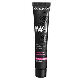 Curaprox Black is White Fresh Lime-Mint Fluoride Toothpaste, Λευκαντική Οδοντόκρεμα 90ml