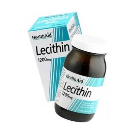 Health Aid Lecithin 1200mg, Συμπλήρωμα με Λεκιθίνη, φυσικός Λιποδιαλύτης & Ισχυρό Αντιοξειδωτικό, που βοηθά στη διάσπαση των λιπών 50caps