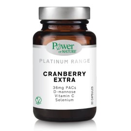 Power Of Nature Platinum Range Cranberry Extra Συμπλήρωμα Διατροφής με Cranberry, 30caps