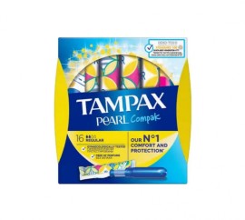 TAMPAX Compak Pearl Regular, Ταμπόν με Απλικατέρ 16τμχ