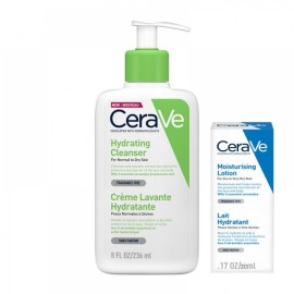 Cerave Set Hydrating Cleanser Cream Κρέμα Καθαρισμού για Κανονικό έως Ξηρό δέρμα, 236ml & Δώρο Ενυδατικό Γαλάκτωμα Σώματος Για Ξηρό έως πολύ Ξηρό Δέρμα 20 ml