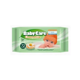 Baby Care Chamomile Wipes, Απαλά Μωρομάντηλα Καθαρισμού, 72τμχ