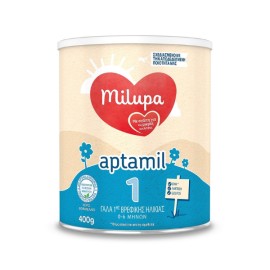 Milupa Aptamil 1 Γάλα σε Σκόνη 1ης Βρεφικής Ηλικίας 0-6 μηνών, 400gr