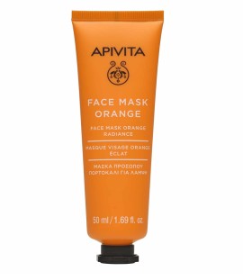 Apivita Express Beauty Revitalizing Mask with Orange, Μάσκα Προσώπου για Λάμψη με Πορτοκάλι 50ml
