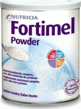 Nutricia Fortimel Powder Neutra, Διατροφικό Συμπλήρωμα Υψηλής Ενέργειας & Περιεκτικότητας σε Πρωτεΐνη, Βιταμίνες & Μέταλλα με Ουδέτερη Γεύση 335gr