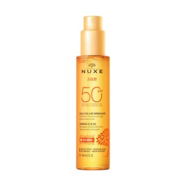 Nuxe Sun Tanning Oil For Face And Body SPF50 Λάδι Μαυρίσματος Υφηλής Προστασίας για Πρόσωπο και Σώμα SPF50 150ml