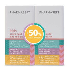 Pharmasept Extra Mild Kids Deo Roll-On 50Ml -50% Στο Δευτερο Προιον
