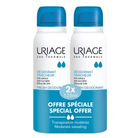 Uriage Special OfferFresh Deodorant Spray, Αναζωογονητικό Αποσμητικό για 24η Δράση 2 x 125ml
