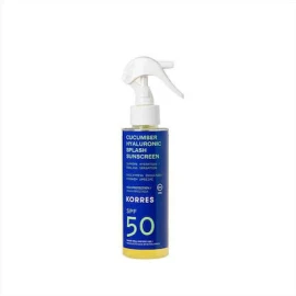Korres Cucumber & Hyaluronic Splash Sunscreen SPF50, Διφασικό Αντηλιακό Splash Προσώπου και Σώματος Με Αγγούρι & Υαλουρονικό Οξύ 150ml