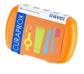 Curaprox Be You Travel Set, Σετ Ταξιδιού Στοματικής Υγιεινής Πορτοκαλί 1 τμχ