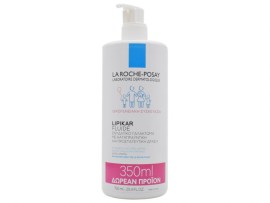 La Roche Posay Lipikar Fluide, Ενυδατικό Γαλάκτωμα για Βρέφη, Παιδιά & Ενήλικες 400ml + 350ml ΔΩΡΟ