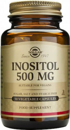 Solgar Inositol 500mg 50 φυτικές κάψουλες