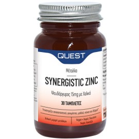 Quest Synergistic Zinc 15mg , Ψευδάργυρος 15mg με χαλκό 30tab