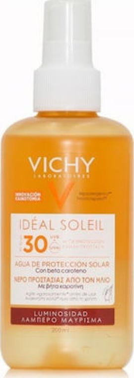 Vichy Capital soleil Enhanced Tan Protective Solar Water SPF30 Αντηλιακό Νερό για Λαμπερό Μαύρισμα με Βήτα Καροτίνη, 200ml