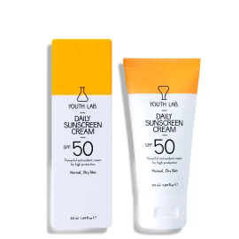 Youth Lab Daily Sunscreen Cream Spf 50, Αντιηλιακή Προσώπου Με Ισχυρή Αντιοξειδωτική Δράση με Χρώμα για Κανονικό - Ξηρό Δέρμα 50ml