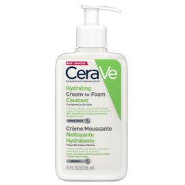 Cerave Hydrating Cream to Foam Cleanser, Αφρώδης Κρέμα Καθαρισμού για Κανονικό έως Ξηρό Δέρμα 236ml
