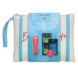 Apivita Promo Bee Sun Safe Hydra Sensitive Face Cream SPF50+ 50ml & Δώρο Face Mask Aloe 2x8ml & Hair Mask Hyaluronic Acid 20ml
