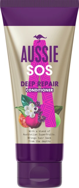Aussie SOS Deep Repair Conditioner Μαλακτική Κρέμα Βαθιάς Αναδόμηση 200ml