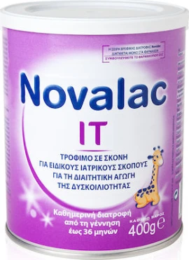 Novalac Γάλα σε Σκόνη IT 0m+ 0-36m 400gr