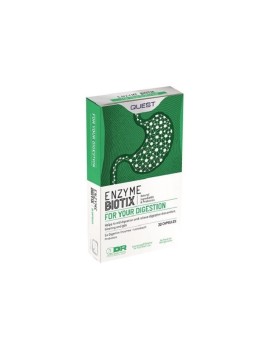 Quest Enzymebiotix Συμπλήρωμα Διατροφής με 6 Πεπτικά Ένζυμα & Προβιοτικά, 30caps