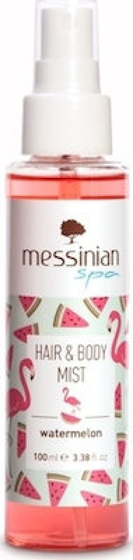 Messinian Spa Hair & Body Mist Watermelon Eau Fraiche, Αρωματικό Spray για Σώμα & Μαλλιά με καρπούζι 100ml