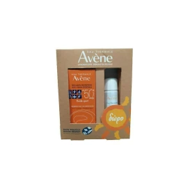 Avene Promo Pack Solaire Fluid Sport SPF50+,Αντιηλιακό Προσώπου & Σώματος για Ευαίσθητο Δέρμα + Δώρο Ιαματικό Νερό Spray 50ml