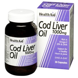 Health Aid Cod Liver Oil 1000mg Μουρουνέλαιο 30Caps