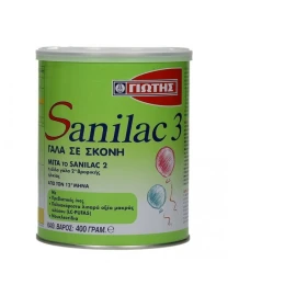 Sanilac No.3 Γιώτης , Βρεφικό Γάλα σε Σκόνη από τον 12ο Μήνα, 400gr