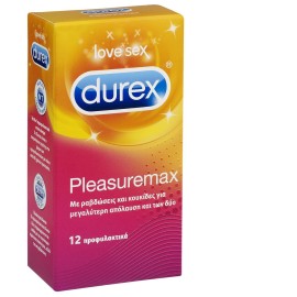 Durex PleasureMax Προφυλακτικά, 12 τμχ