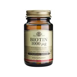 Solgar Biotin 1000mcg, 50 φυτικές κάψουλες