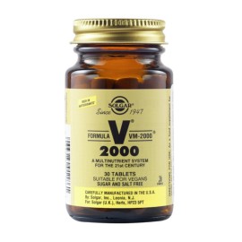 Solgar Formula VM-2000,  Συμπλήρωμα Διατροφής για Ενέργεια, Τόνωση & Ενίσχυση Μυών 30 Tablets
