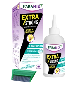 Paranix Extra Strong Shampoo, Προστατευτικό Σαμπουάν Για Φθείρες Ψείρες - Κόνιδες 200ml