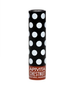 Apivita Chestnut Lip Care, Ενυδάτωση Χειλιών  με Κάστανο σε Ελαφριά Σοκολατί Απόχρωση 4.4gr