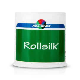 Master Aid Rollsilk, Υφασμάτινη Επιδεσμική Ταινία Από Μετάξι 5m x 5cm 1τμχ