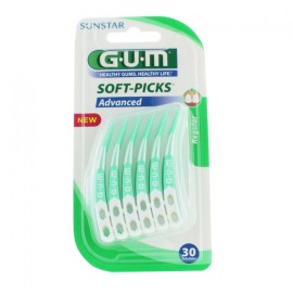 Gum Soft Picks Advanced Regular Medium, Μεσοδόντια Βουρτσάκια Δοντιών Μέγεθος Medium 30τμχ