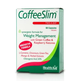 Health Aid CoffeeSlim, Συμπλήρωμα Διατροφής με Πράσινο Καφέ για Αδυνάτισμα, 60caps