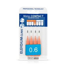Elgydium Clinic Monocompact Orange, Μεσοδόντια Βουρτσάκια 0.6mm 4τμχ