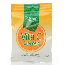 Power Health Vita C Caramels, Καραμέλες με βιταμίνη C με γεύση Μανταρίνι, 60gr