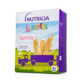 Nutricia Biskotti Βρεφικά Μπισκότα Από τον 6ο Μήνα, Eμπλουτισμένα με πλούσια συστατικά 180gr