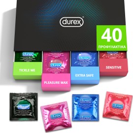 Durex Suprise me Collection Pack, Ποικιλία με Επιλεγμένα Προφυλακτικά σε Κασετίνα 40 προφυλακτικά