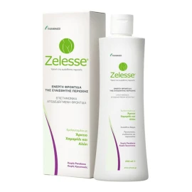 Zelesse Intimate Wash Liquid, Καθαριστικό της Ευαίσθητης περιοχής, εμπλουτισμένο με Άρκτιο Χαμομήλι & Αλόη 250ml