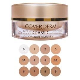 Coverderm Classic Concealing Foundation SPF30 No 0, Aδιάβροχο & Επικαλυπτικό Make-Up για Κάλυψη των Ατελειών 15ml