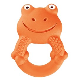 Mam Max the Frog, Χειροποίητο Βατραχάκι για Δάγκωμα και Ζούληγμα από 3m+ σε Πορτοκαλί Χρώμα 1τμχ (592)