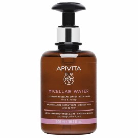 Apivita Cleansing Micellar Water-Face & Eyes, Νερό Καθαρισμού Micellaire – Πρόσωπο & Mάτια 300ml