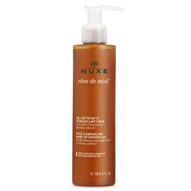 Nuxe Reve de Miel Face Cleansing & MakeUp Removing Gel, Απαλό Καθαριστικό Προσώπου και Ντεμακιγιάζ, 200ml