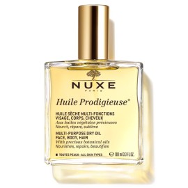 Nuxe Huile Prodigieuse Multi Purpose Dry Oil, Πολυχρηστικό θρεπτικό λάδι για Πρόσωπο, Σώμα και Μαλλιά με πολύτιμα φυτικά έλαια 100ml