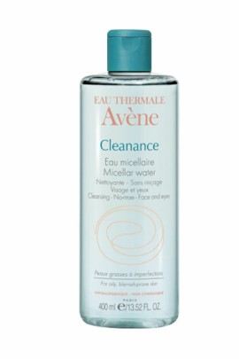 Avene Cleanance Eau Micellaire Nettoyante, Καθαριστικό Nεράκι Micellaire για Πρόσωπο & Μάτια, Μειώνει την Υπερβολική Παραγωγή Σμήγματος & τη Γυαλάδα 400ml