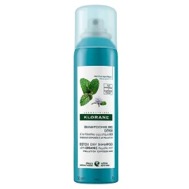 Klorane Detox Dry Shampoo with Aquatic Mint, Ξηρό Σαμπουάν από Εκχύλισμα Μέντας για Λιπαρά Μαλλιά Κατά της Ρύπανσης 150 ml