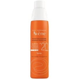 Avene Soins Solaires Spray SPF20, Αντηλιακό Σπρέι για Πρόσωπο και Σώμα για το ευαίσθητο δέρμα με SPF20 200ml